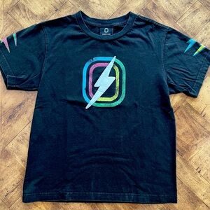 Kids Overtime Black Graphic T-Shirt